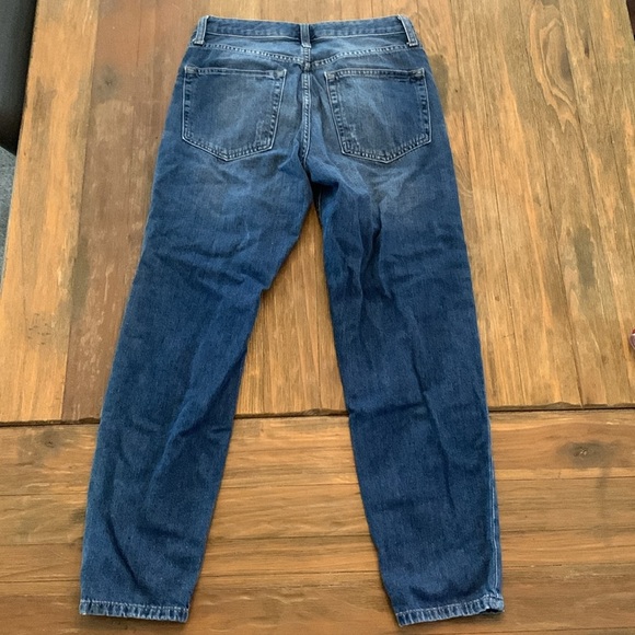 Topshop Modo Hayden Medium wash High Waisted Distressed Jeans - Picture 7 of 7